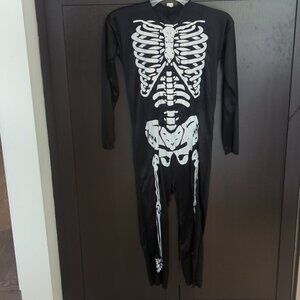 Rubie's Black and White Skeleton Kids Costume - Size M 8-10 BNWOT